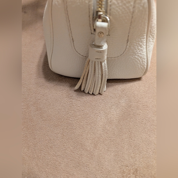 Kate Spade® NY Barrel Bag Added Tinsel & Silver Spade Charms With Key Ring - Picture 12 of 16